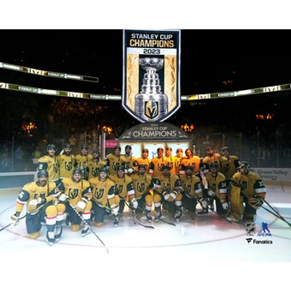 Vegas Golden Knights Unsigned Banner Raising Photograph