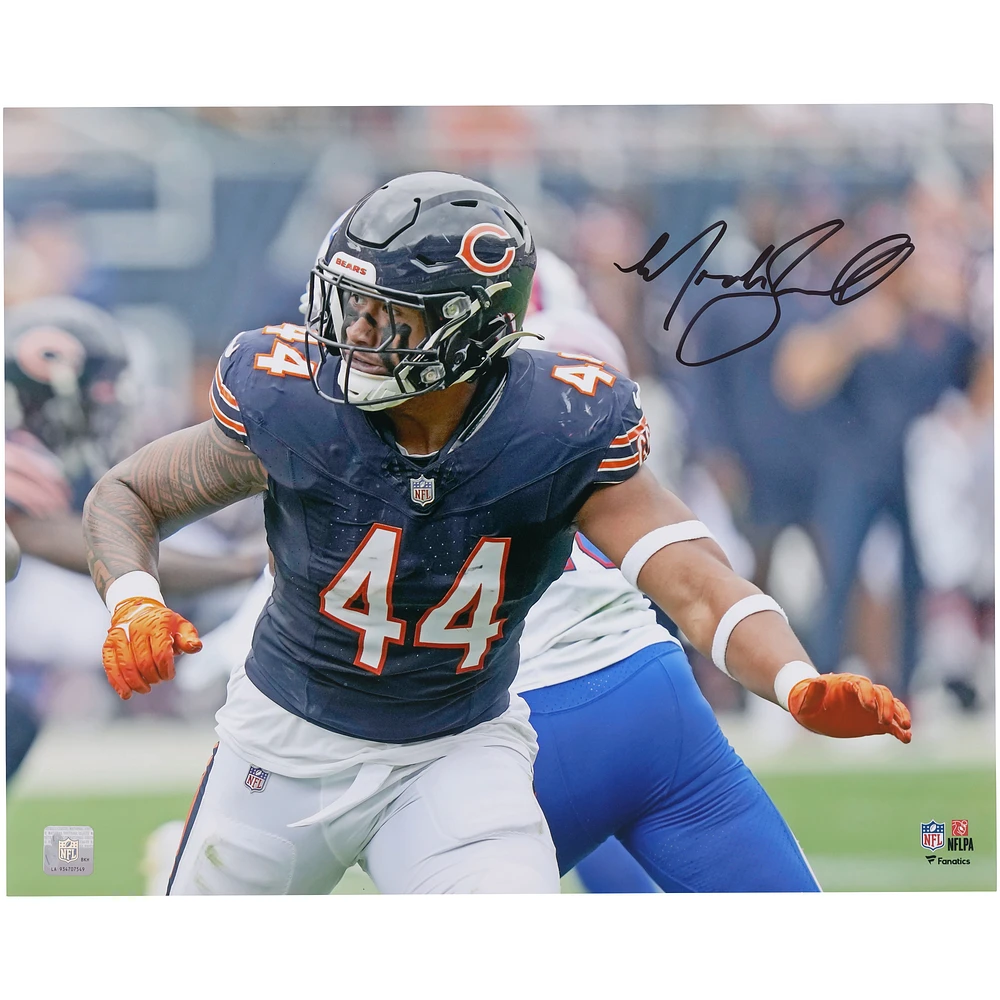 Noah Sewell Chicago Bears Autographed 16" x 20" Horizontal Action Photograph