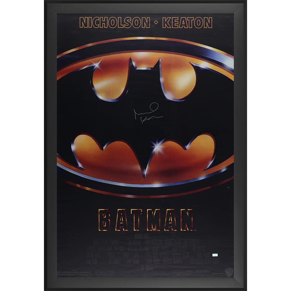 Michael Keaton Batman Autographed Framed 27" x 40" Movie Poster