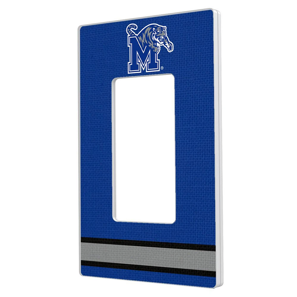 Keyscaper Memphis Tigers Stripe Design Single Rocker Lightswitch Plate