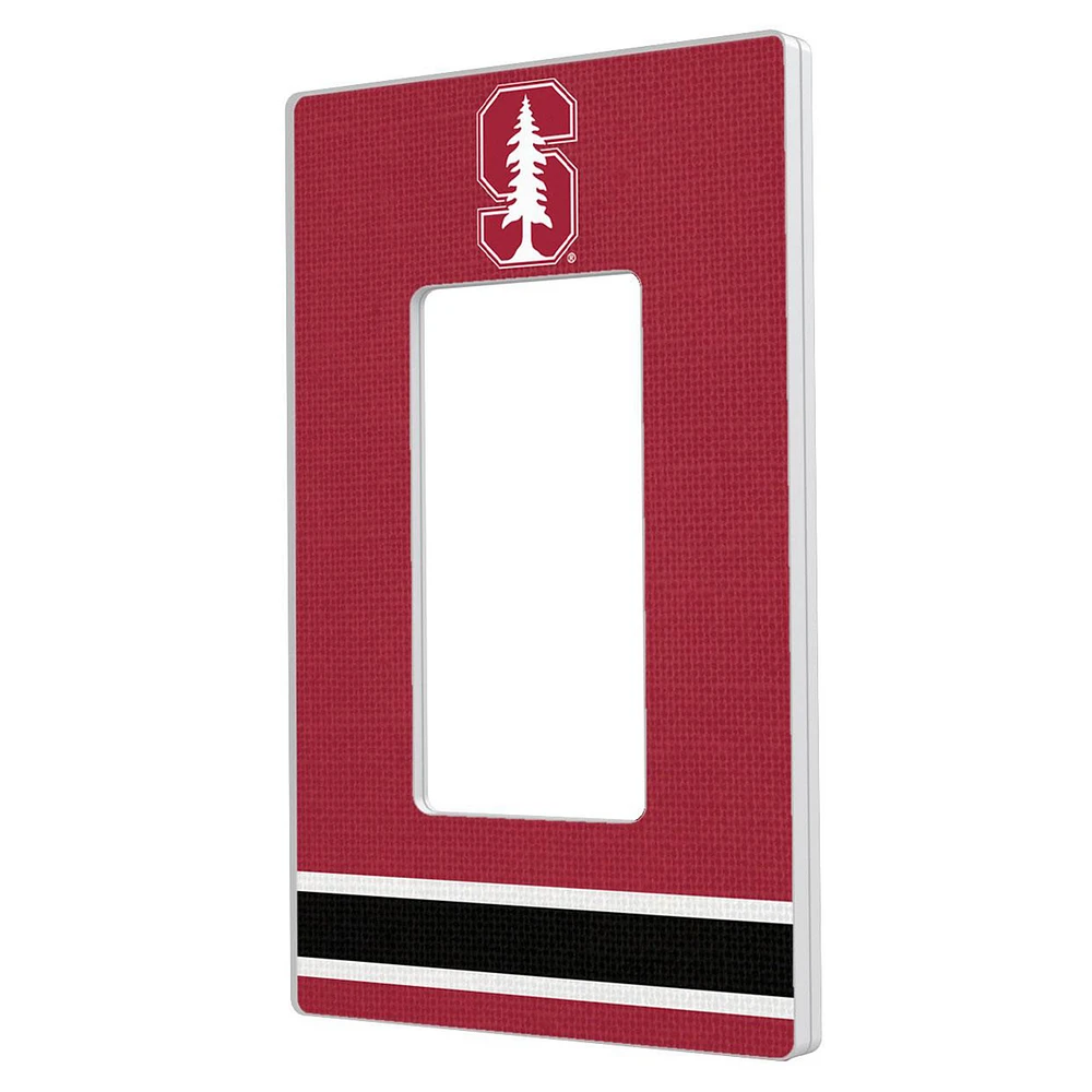 Keyscaper Stanford Cardinal Stripe Design Single Rocker Lightswitch Plate