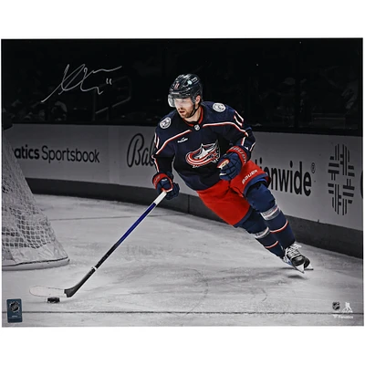 Adam Fantilli Columbus Blue Jackets Autographed 16" x 20" NHL Debut Spotlight Photograph