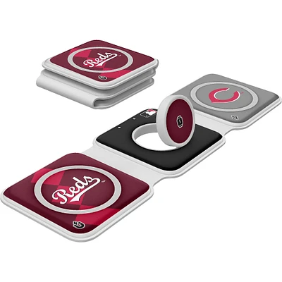 Keyscaper Cincinnati Reds 3-in-1 Foldable Charger