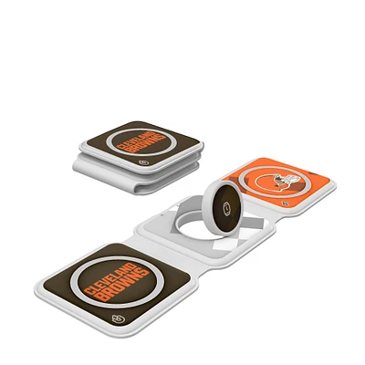 Keyscaper Cleveland Browns 3-in-1 Foldable Charger