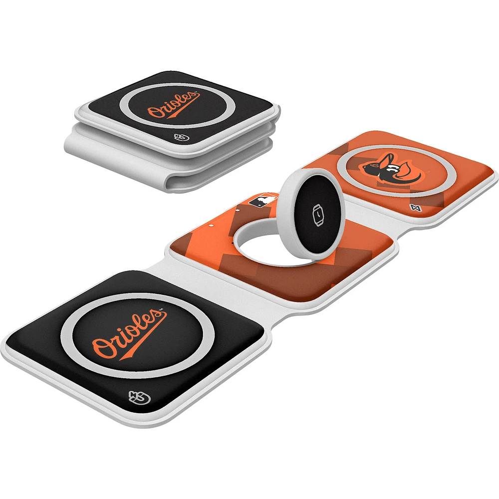 Keyscaper Baltimore Orioles 3-in-1 Foldable Charger
