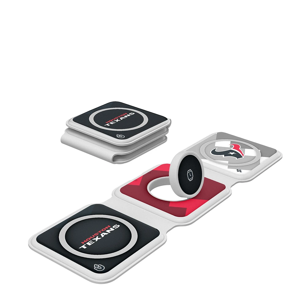 Keyscaper Houston Texans 3-in-1 Foldable Charger