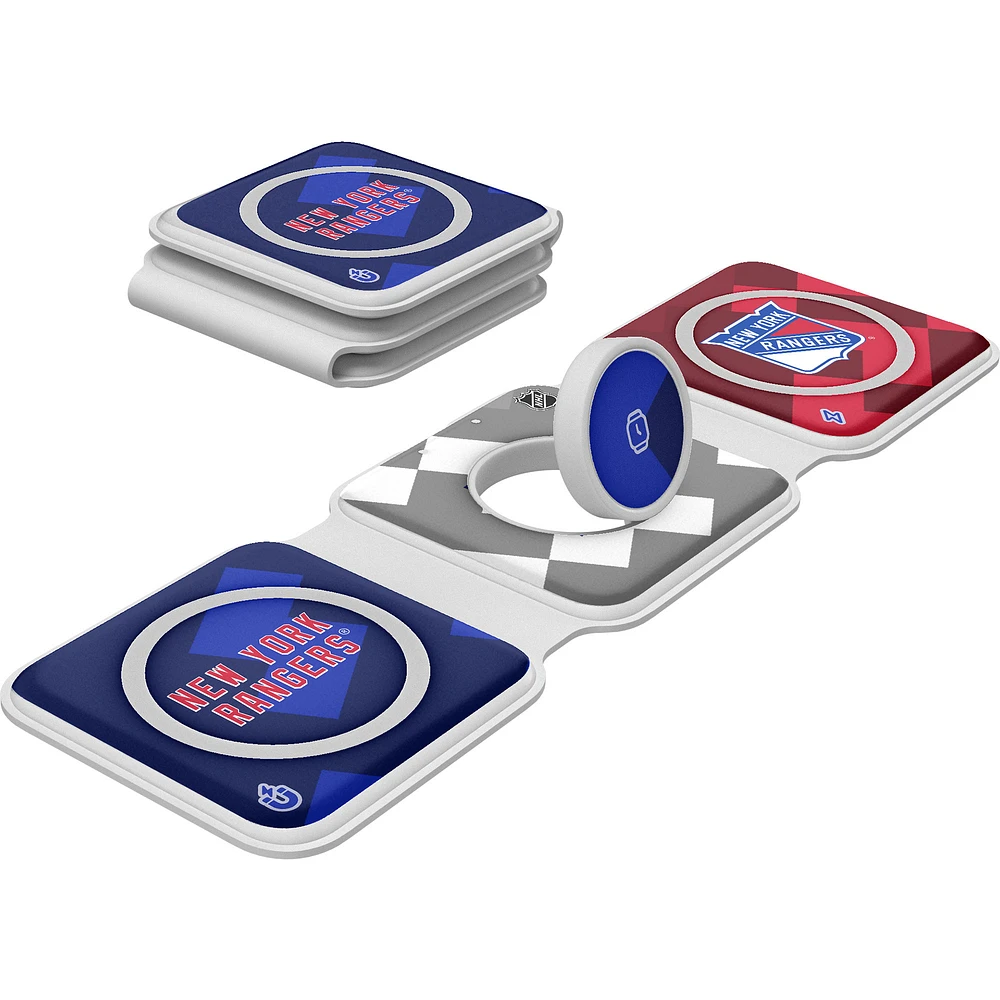 Keyscaper New York Rangers 3-in-1 Foldable Charger