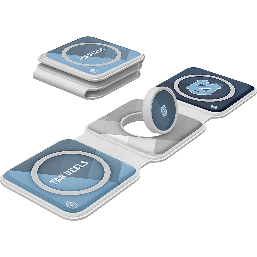 Keyscaper North Carolina Tar Heels 3-in-1 Foldable Charger