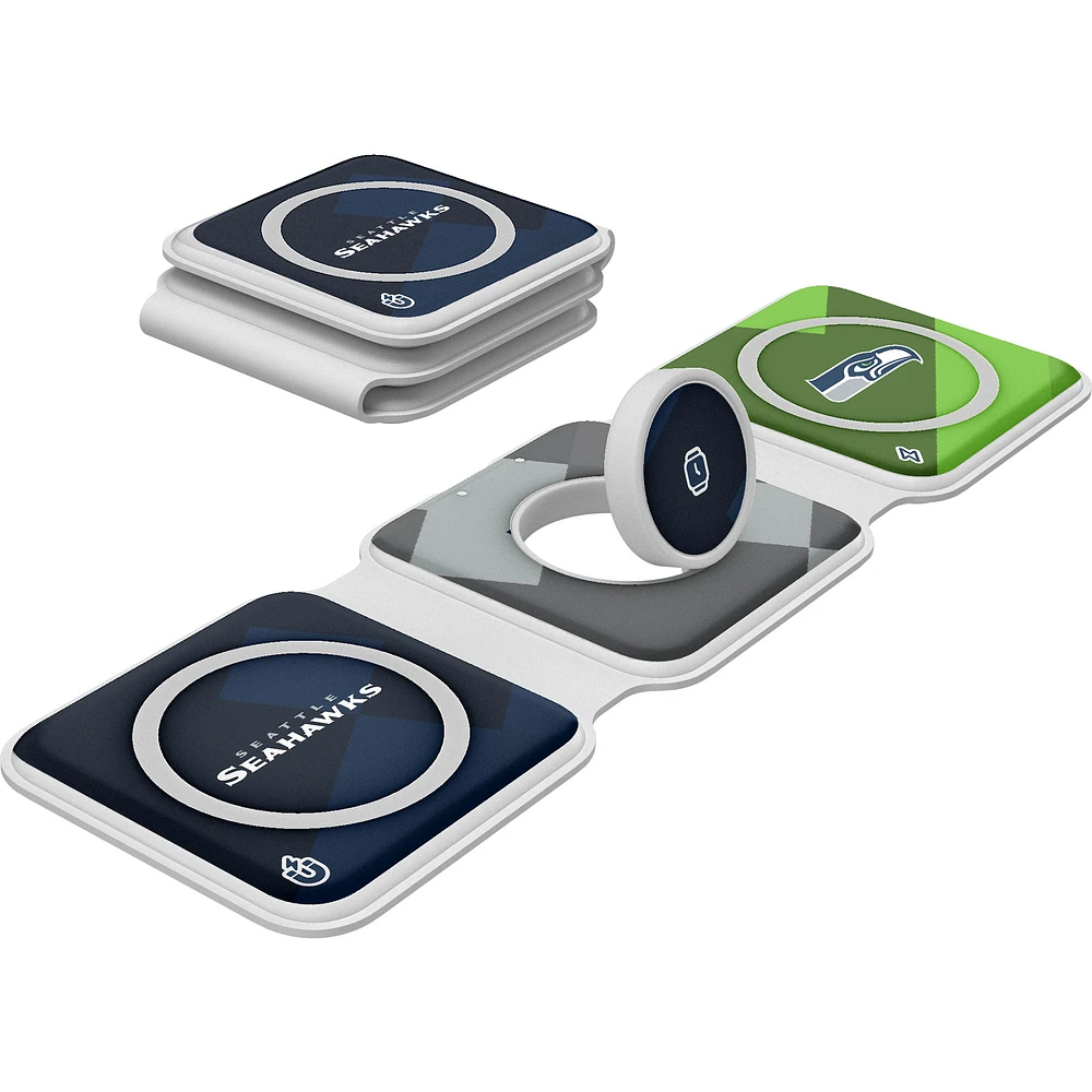 Keyscaper Seattle Seahawks 3-in-1 Foldable Charger