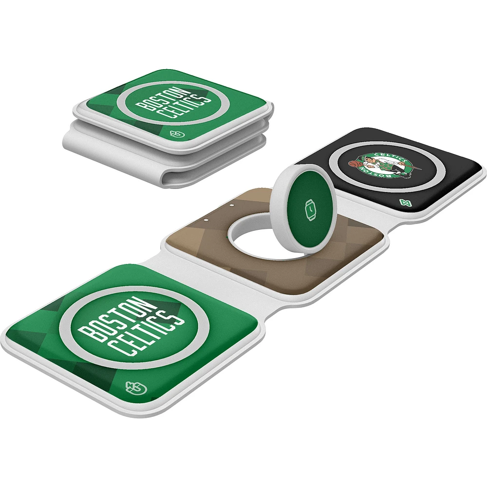 Keyscaper Boston Celtics 3-in-1 Foldable Charger