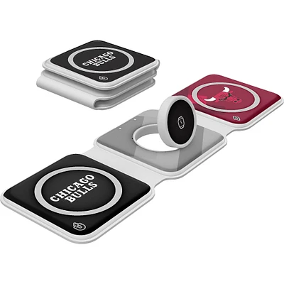 Keyscaper Chicago Bulls 3-in-1 Foldable Charger