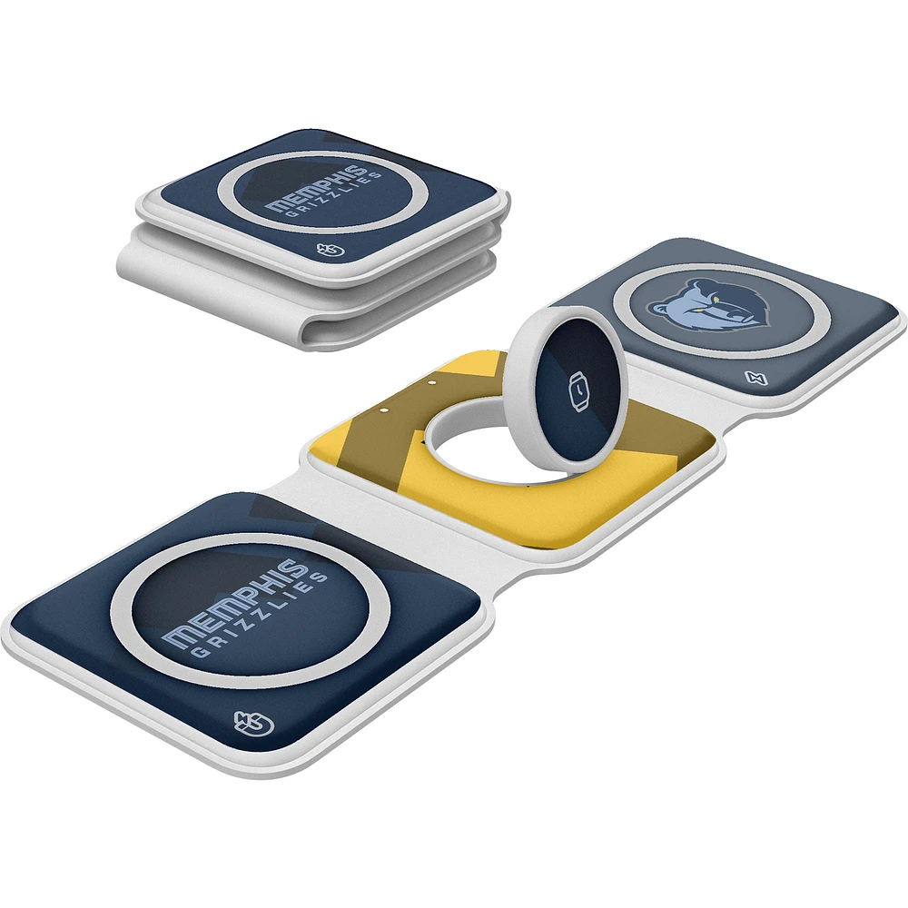 Keyscaper Memphis Grizzlies 3-in-1 Foldable Charger