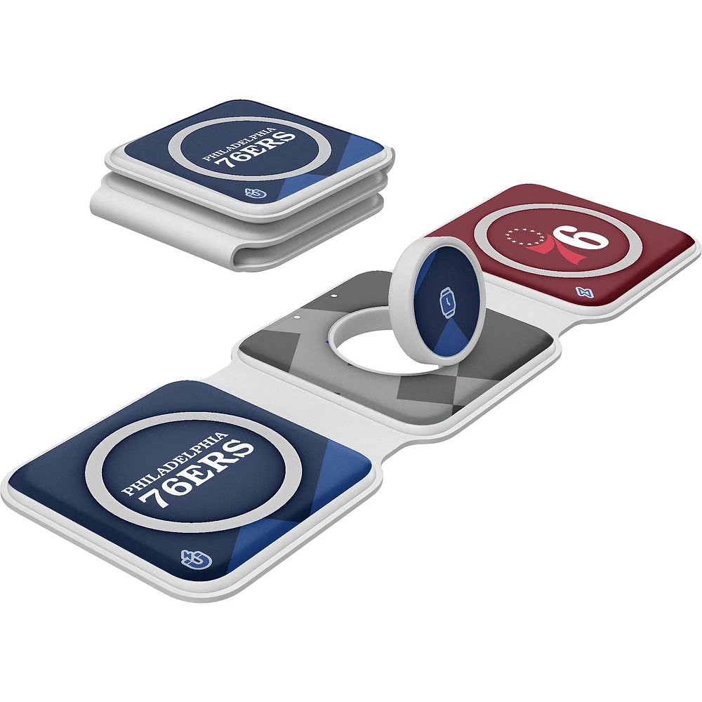 Keyscaper Philadelphia 76ers 3-in-1 Foldable Charger