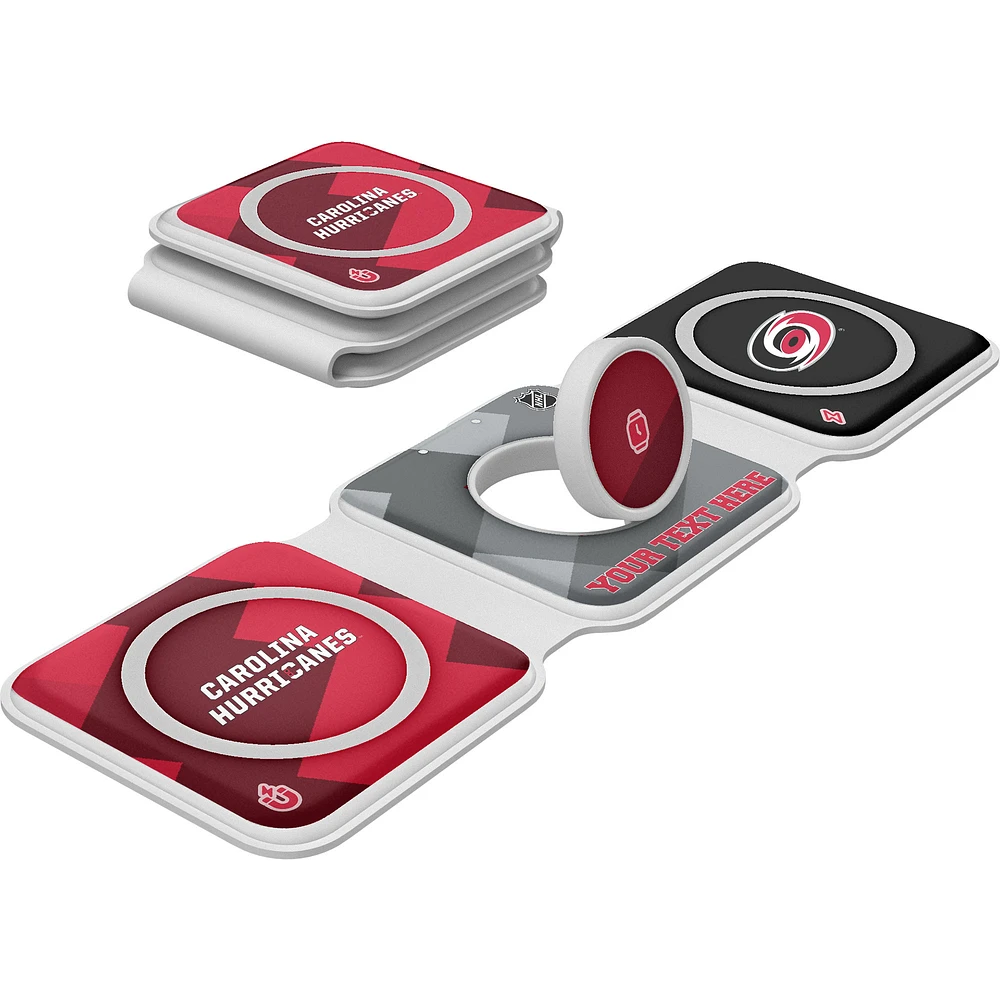 Keyscaper Carolina Hurricanes Personalized 3-in-1 Foldable Charger