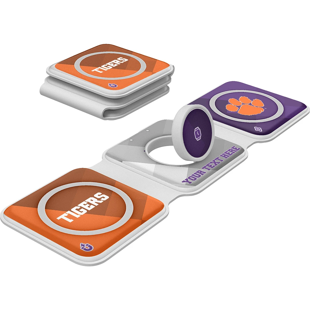 Keyscaper Clemson Tigers Personalized 3-in-1 Foldable Charger
