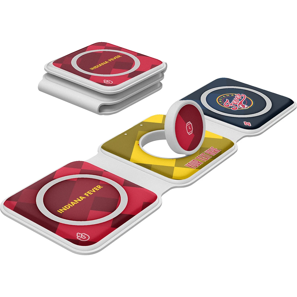 Keyscaper Indiana Fever Personalized 3-in-1 Foldable Charger