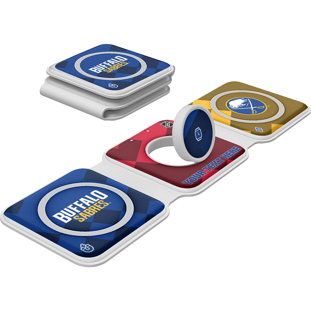 Keyscaper Buffalo Sabres Personalized 3-in-1 Foldable Charger