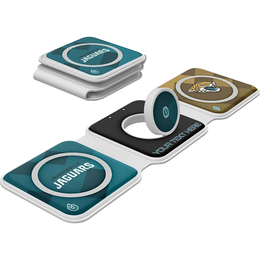 Keyscaper Jacksonville Jaguars Personalized 3-in-1 Foldable Charger