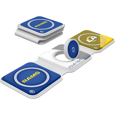 Keyscaper Los Angeles Rams Personalized 3-in-1 Foldable Charger