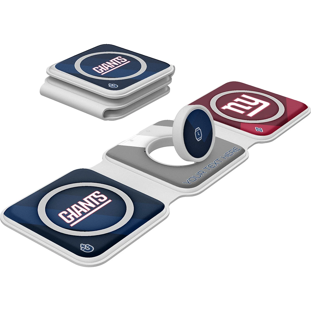 Keyscaper New York Giants Personalized 3-in-1 Foldable Charger