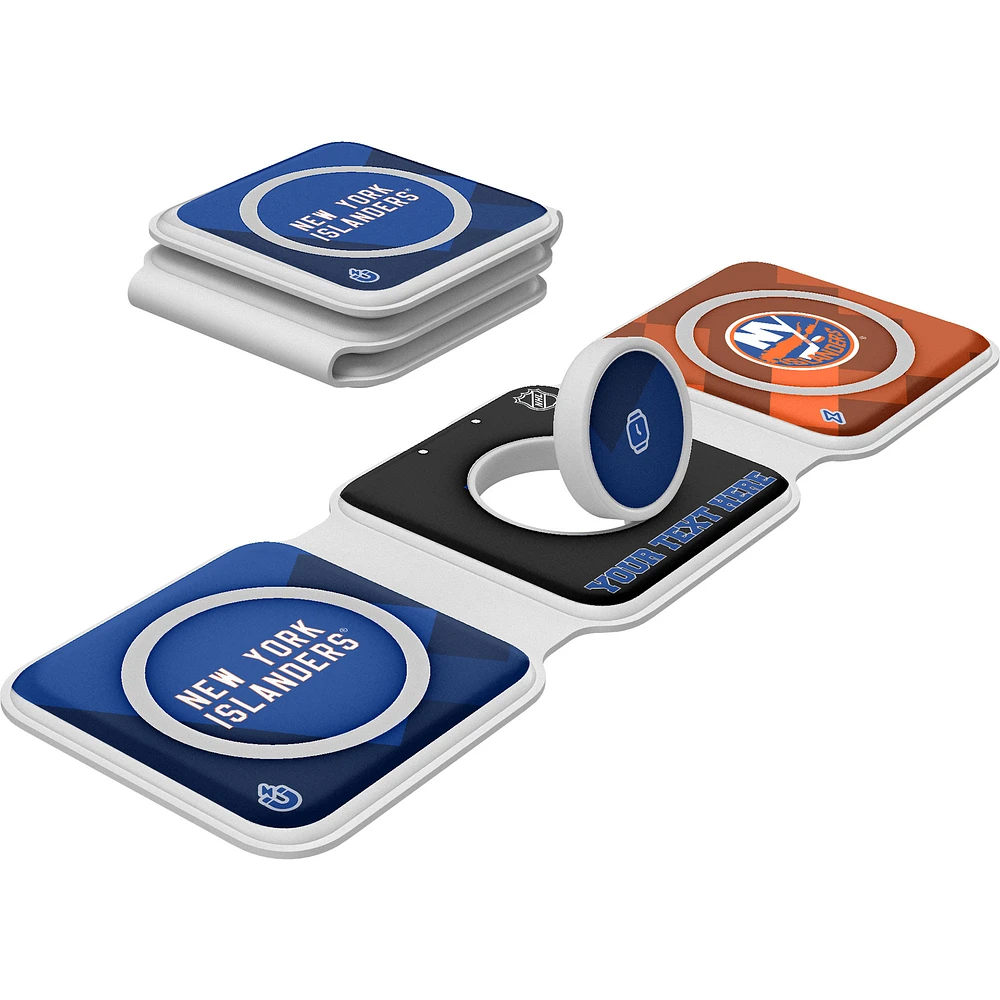 Keyscaper New York Islanders Personalized 3-in-1 Foldable Charger