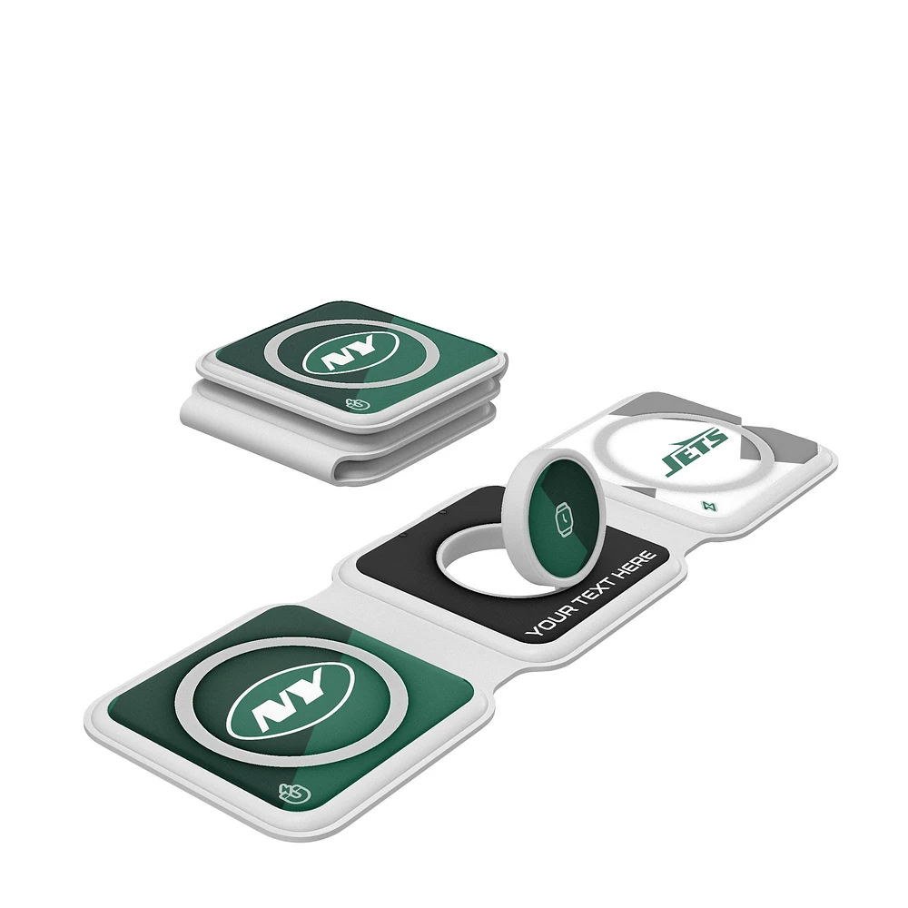 Keyscaper New York Jets Personalized 3-in-1 Foldable Charger