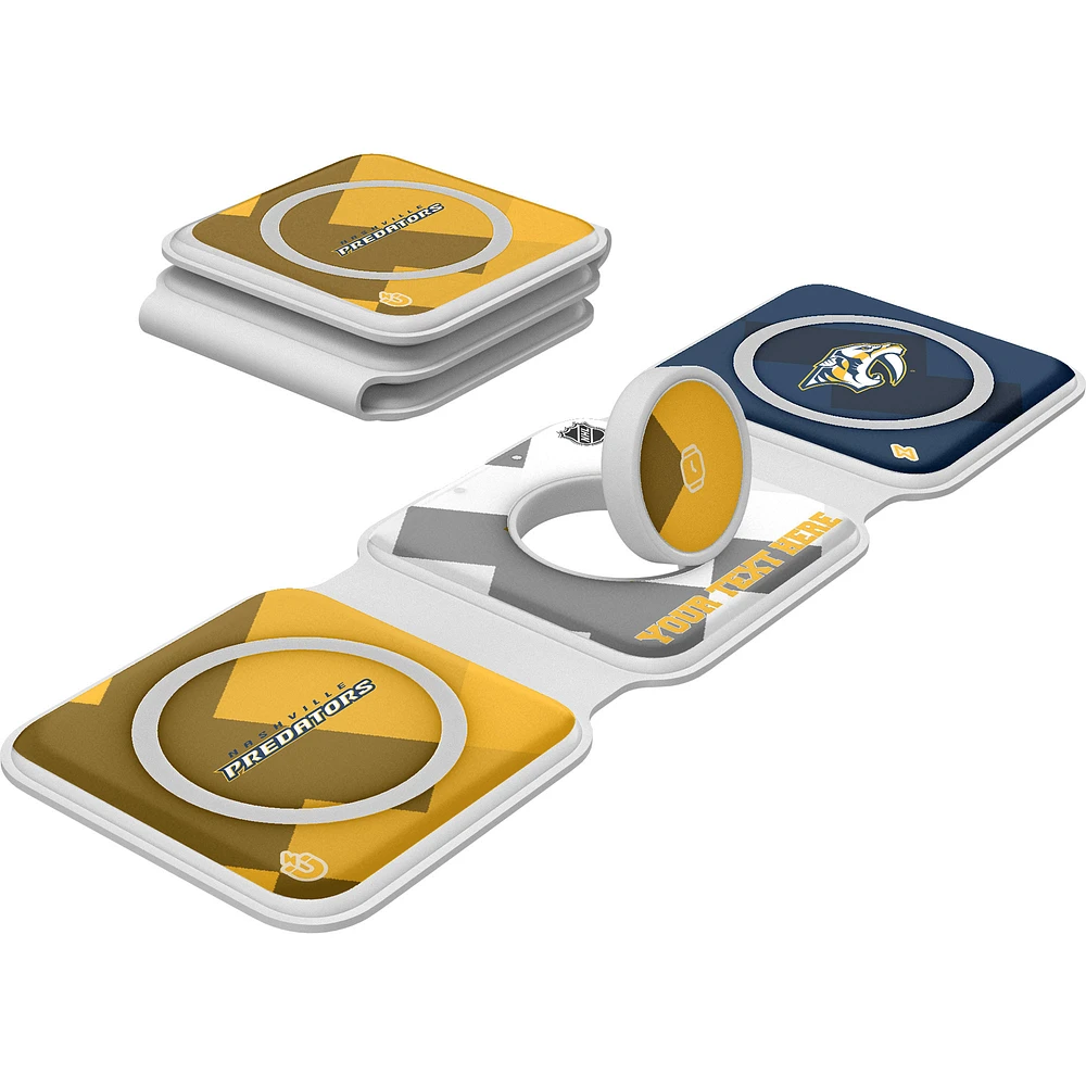 Keyscaper Nashville Predators Personalized 3-in-1 Foldable Charger