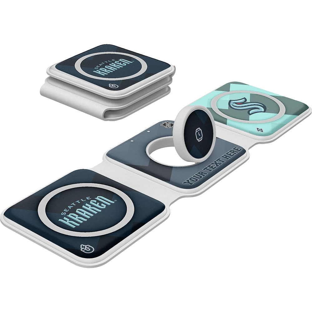 Keyscaper Seattle Kraken Personalized 3-in-1 Foldable Charger