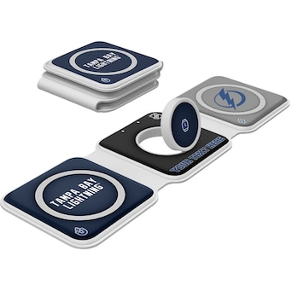 Keyscaper Tampa Bay Lightning Personalized 3-in-1 Foldable Charger