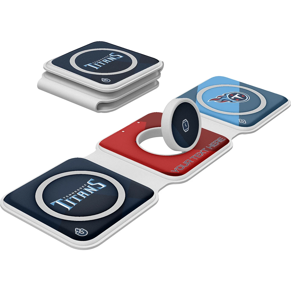 Keyscaper Tennessee Titans Personalized 3-in-1 Foldable Charger