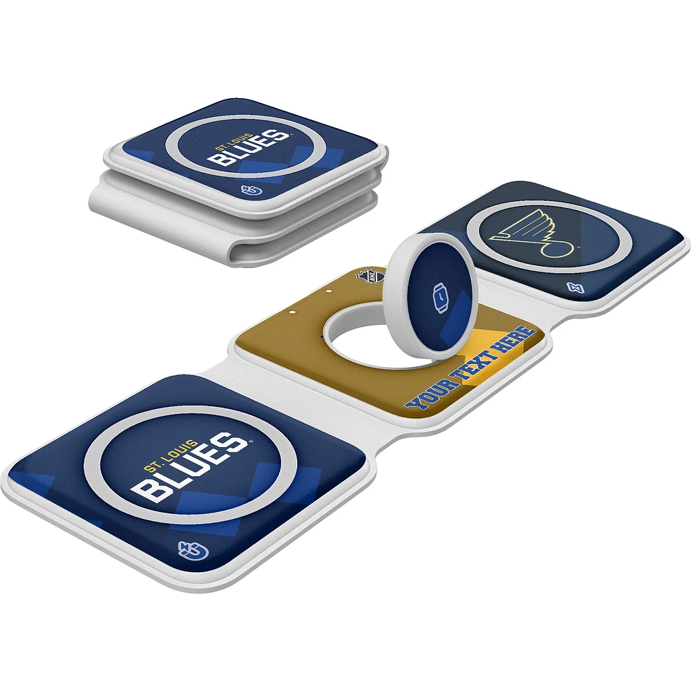 Keyscaper St. Louis Blues Personalized 3-in-1 Foldable Charger
