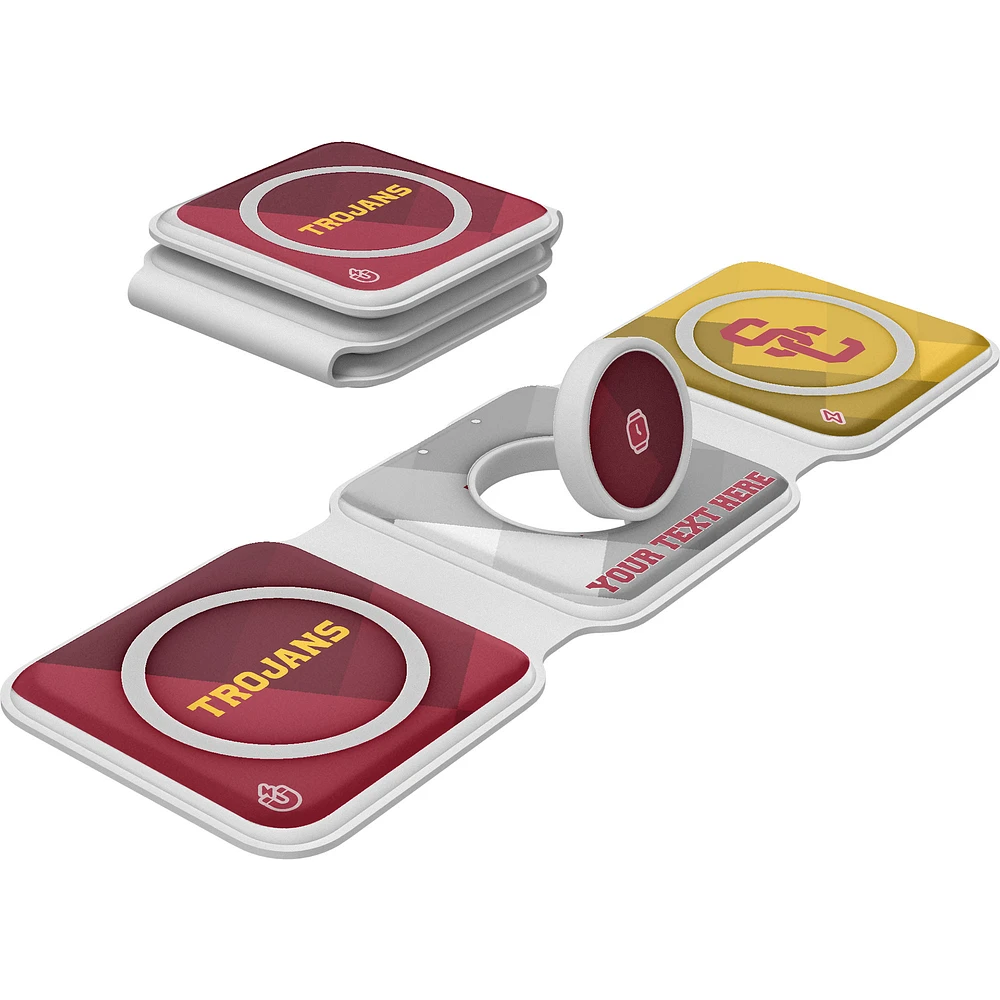 Keyscaper USC Trojans Personalized 3-in-1 Foldable Charger