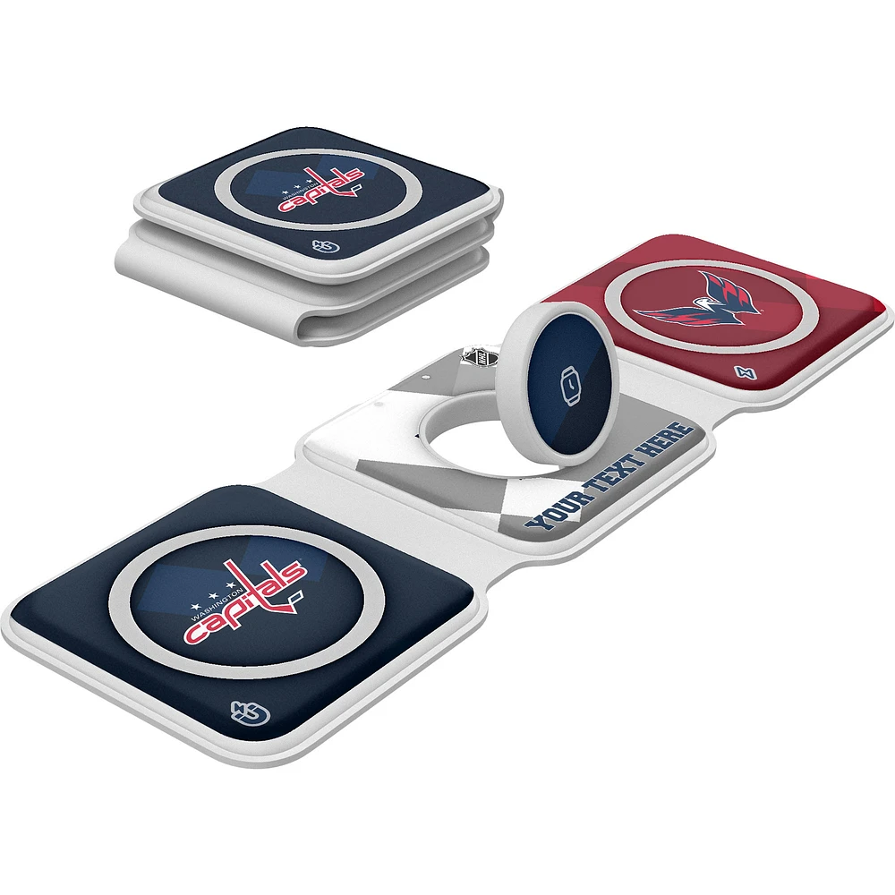 Keyscaper Washington Capitals Personalized 3-in-1 Foldable Charger