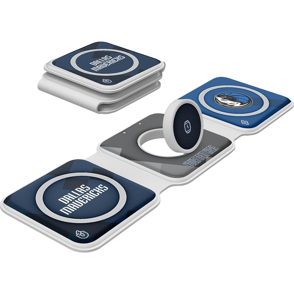 Keyscaper Dallas Mavericks Personalized 3-in-1 Foldable Charger