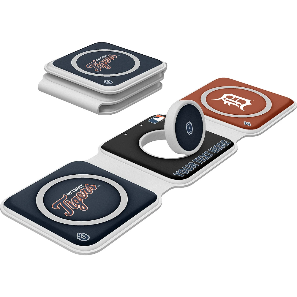 Keyscaper Detroit Tigers Personalized 3-in-1 Foldable Charger