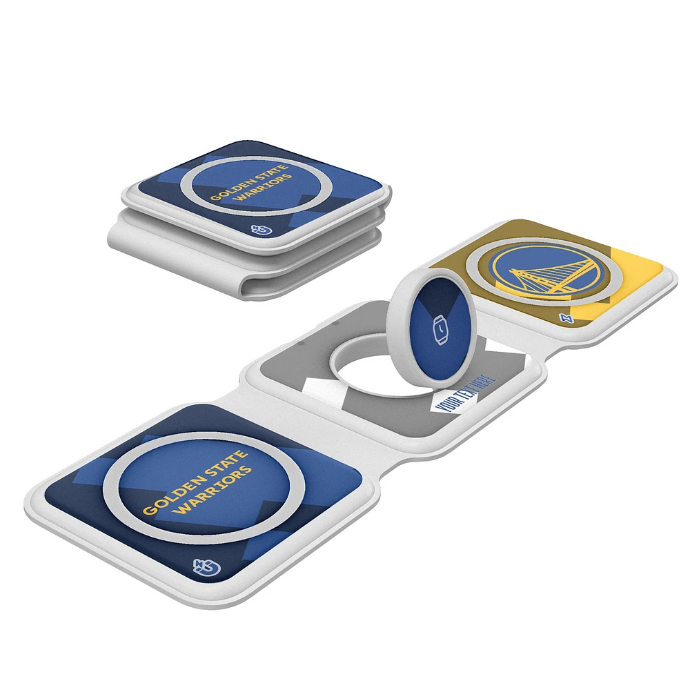 Keyscaper Golden State Warriors Personalized 3-in-1 Foldable Charger