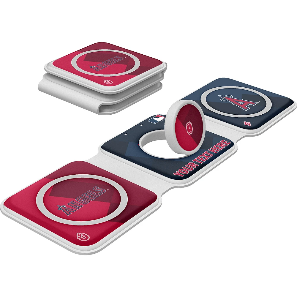 Keyscaper Los Angeles Angels Personalized 3-in-1 Foldable Charger