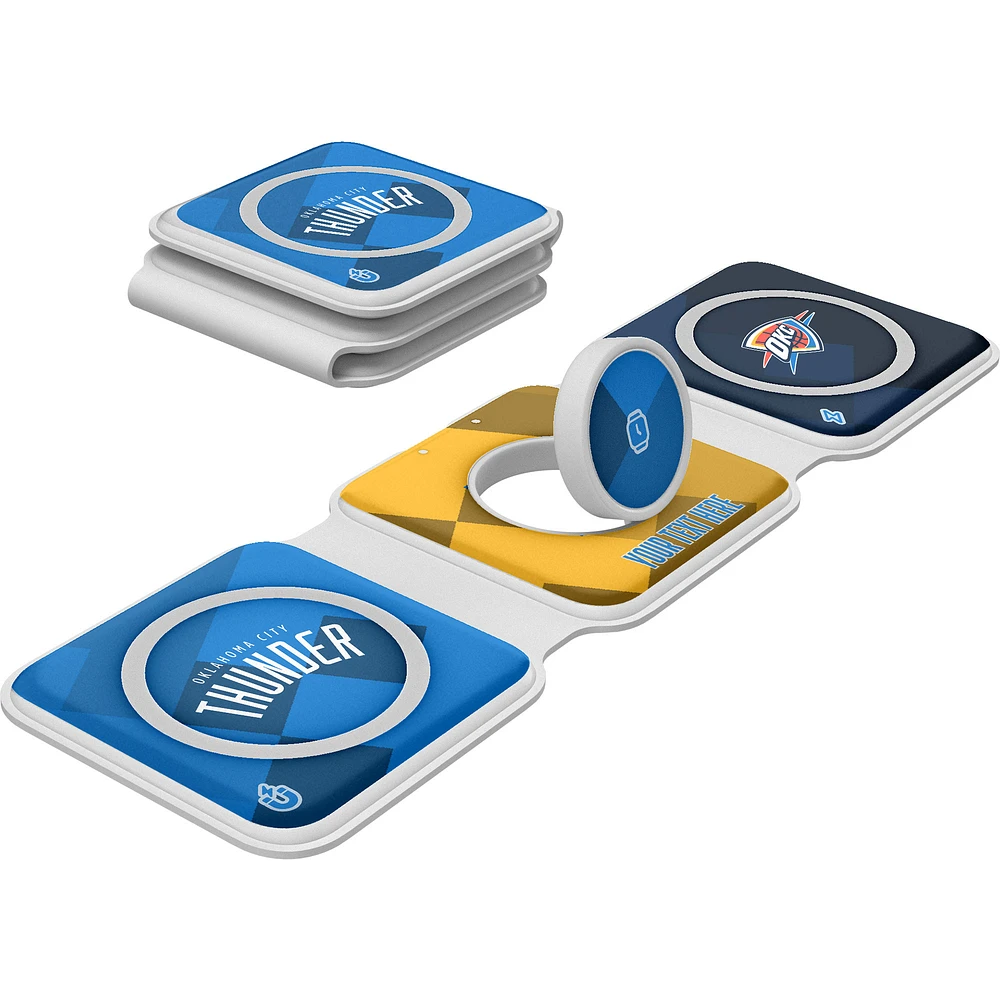 Keyscaper Oklahoma City Thunder Personalized 3-in-1 Foldable Charger