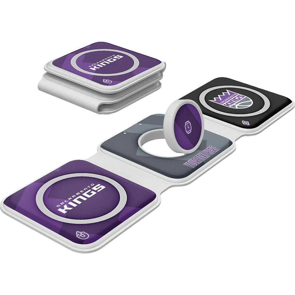 Keyscaper Sacramento Kings Personalized 3-in-1 Foldable Charger