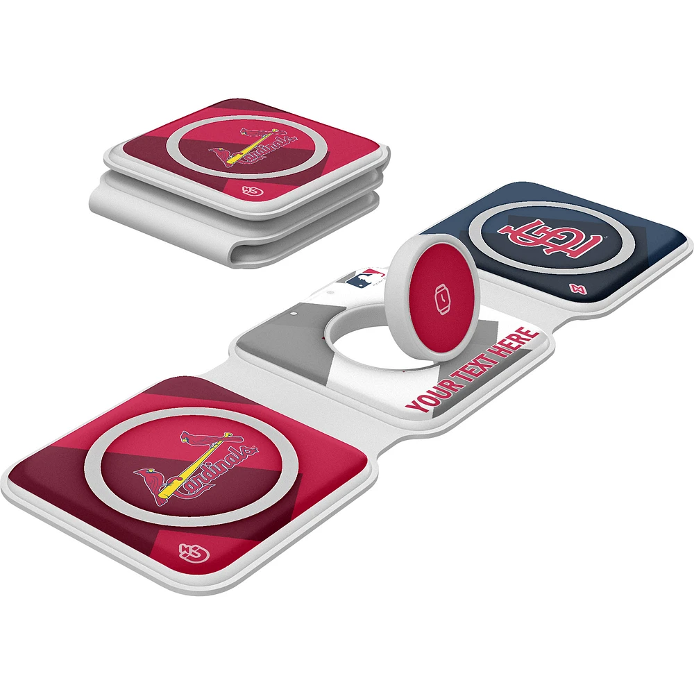 Keyscaper St. Louis Cardinals Personalized 3-in-1 Foldable Charger