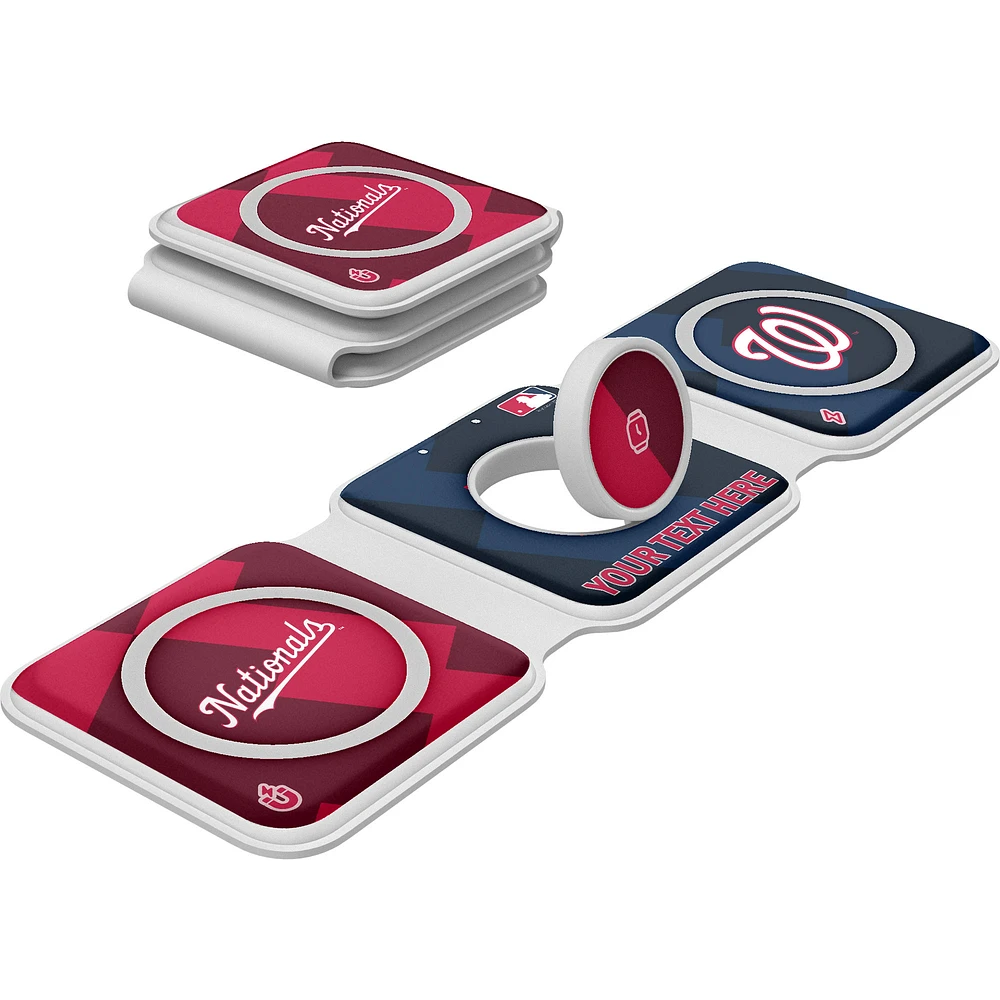 Keyscaper Washington Nationals Personalized 3-in-1 Foldable Charger