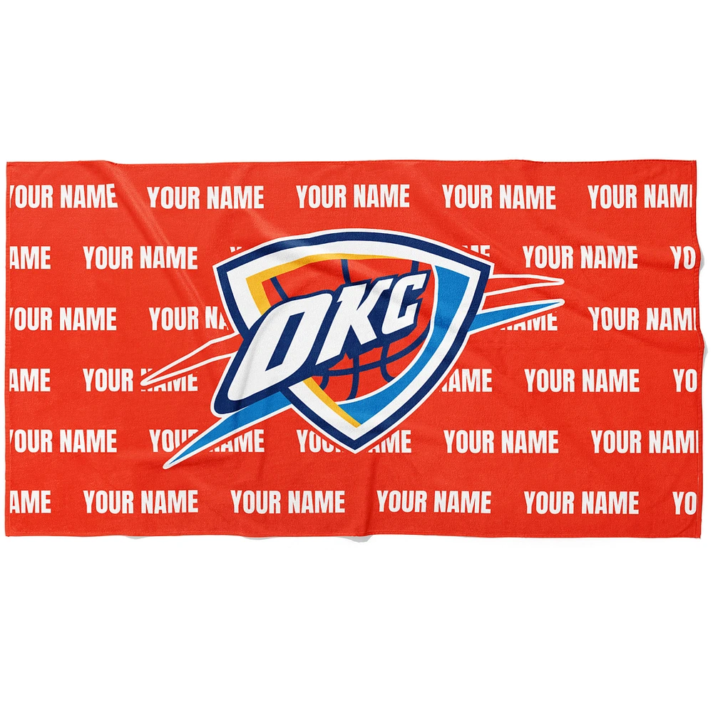 Chad & Jake Oklahoma City Thunder 30" x 60" Personalized Horizontal Towel