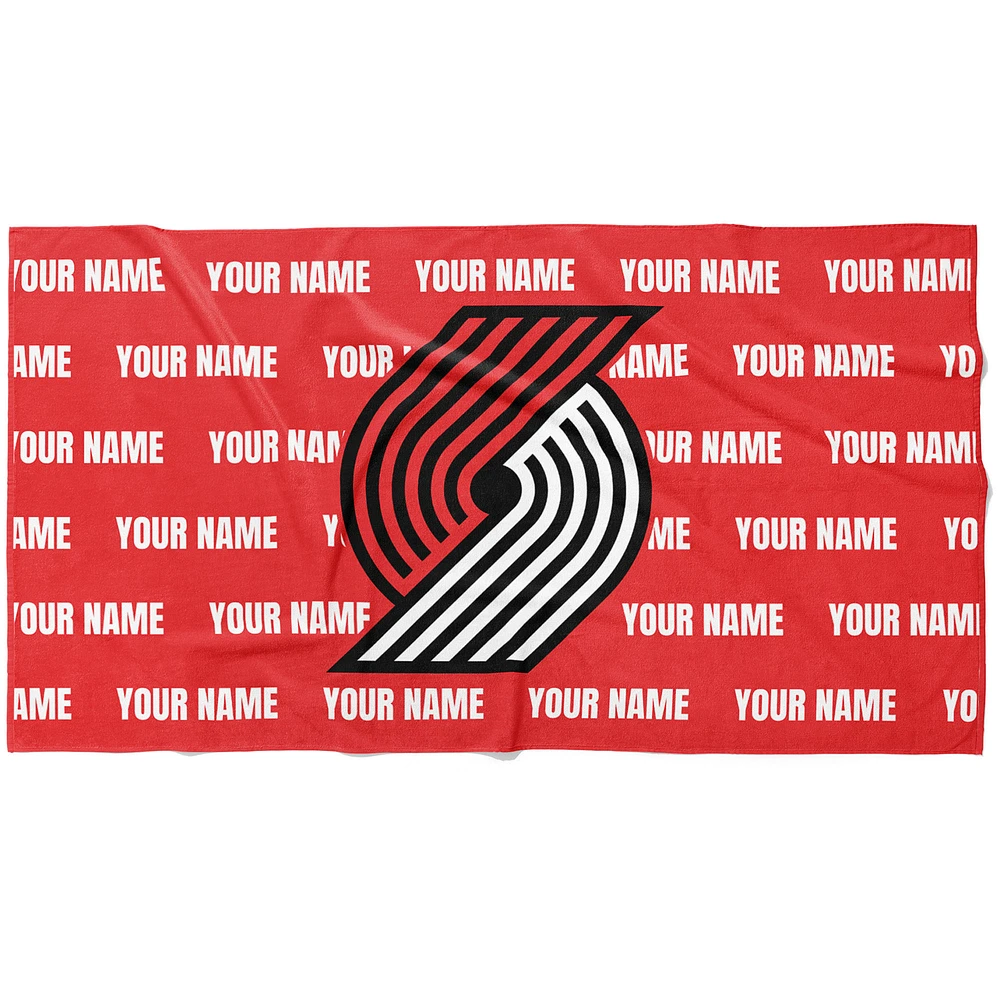 Chad & Jake Portland Trail Blazers 30" x 60" Personalized Horizontal Towel
