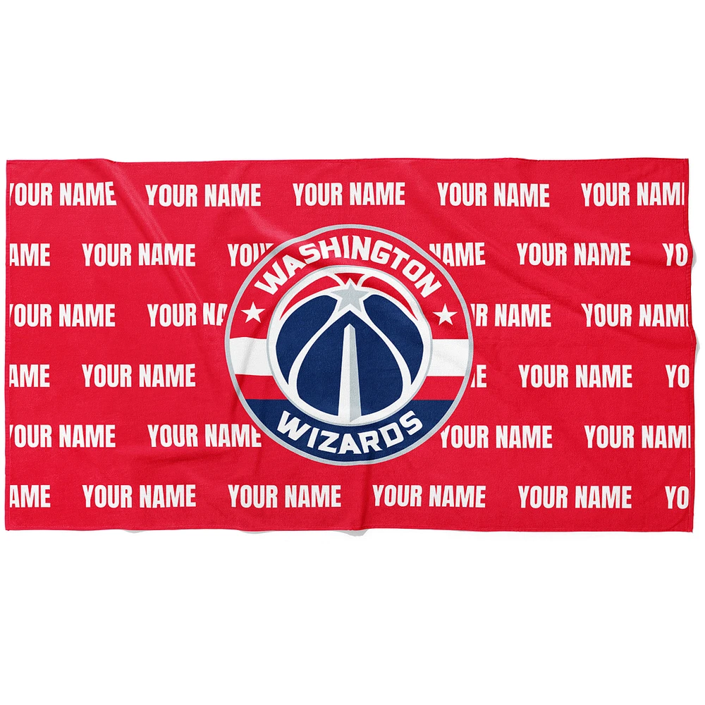 Chad & Jake Washington Wizards 30" x 60" Personalized Horizontal Towel