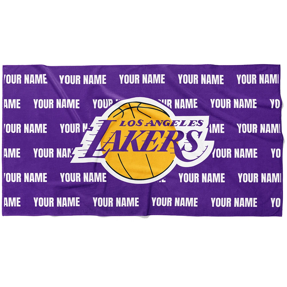 Chad & Jake Los Angeles Lakers 30" x 60" Personalized Horizontal Towel