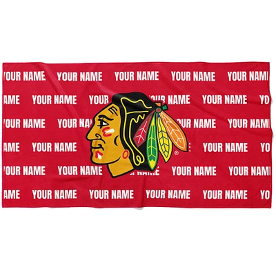 Chad & Jake Chicago Blackhawks 30" x 60" Personalized Horizontal Towel