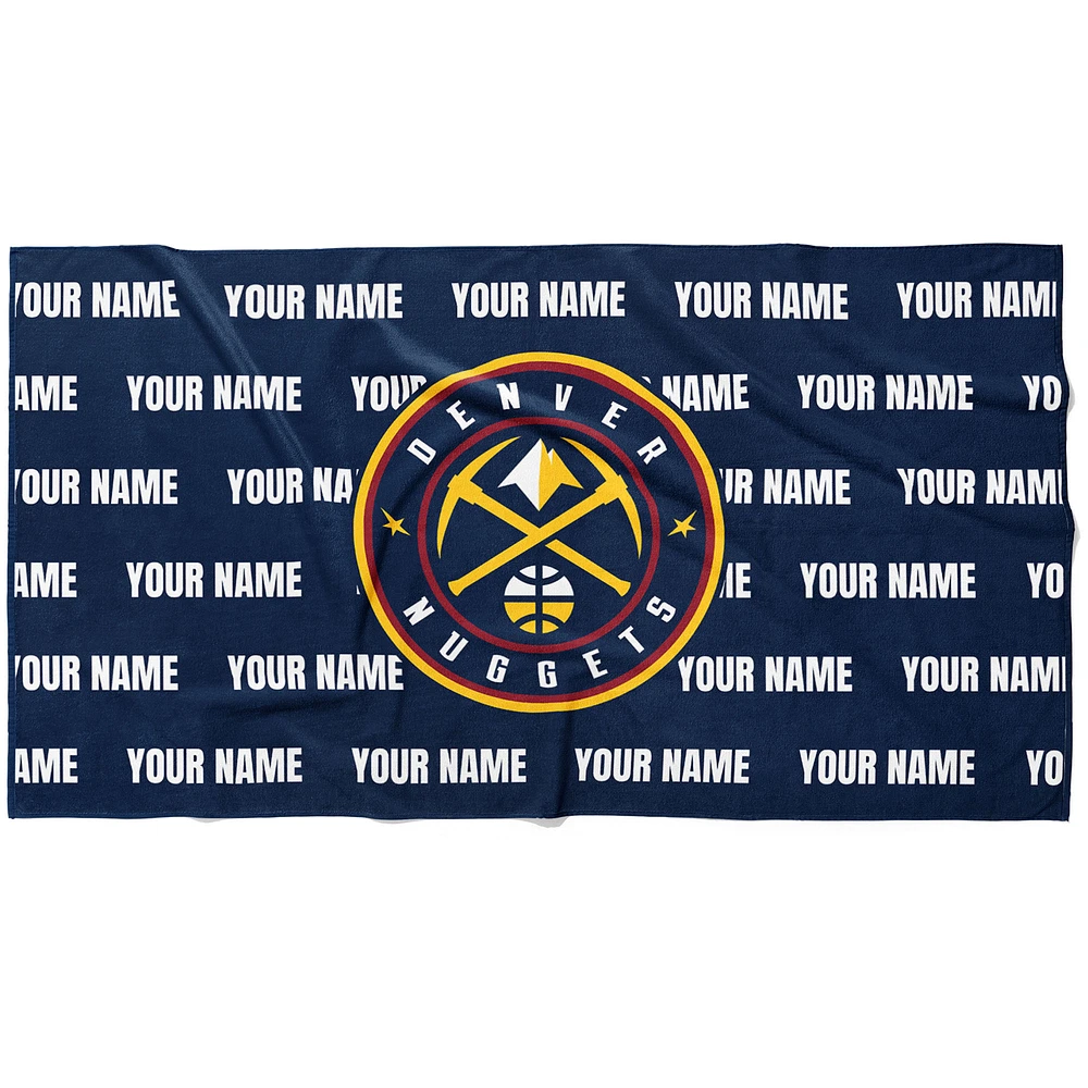 Chad & Jake Denver Nuggets 30" x 60" Personalized Horizontal Towel