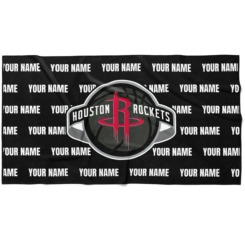 Chad & Jake Houston Rockets 30" x 60" Personalized Horizontal Towel