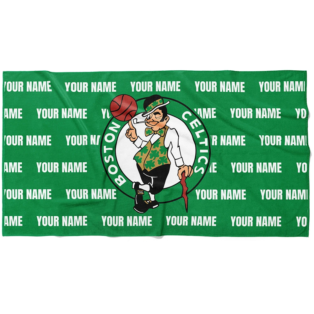 Chad & Jake Boston Celtics 30" x 60" Personalized Horizontal Towel