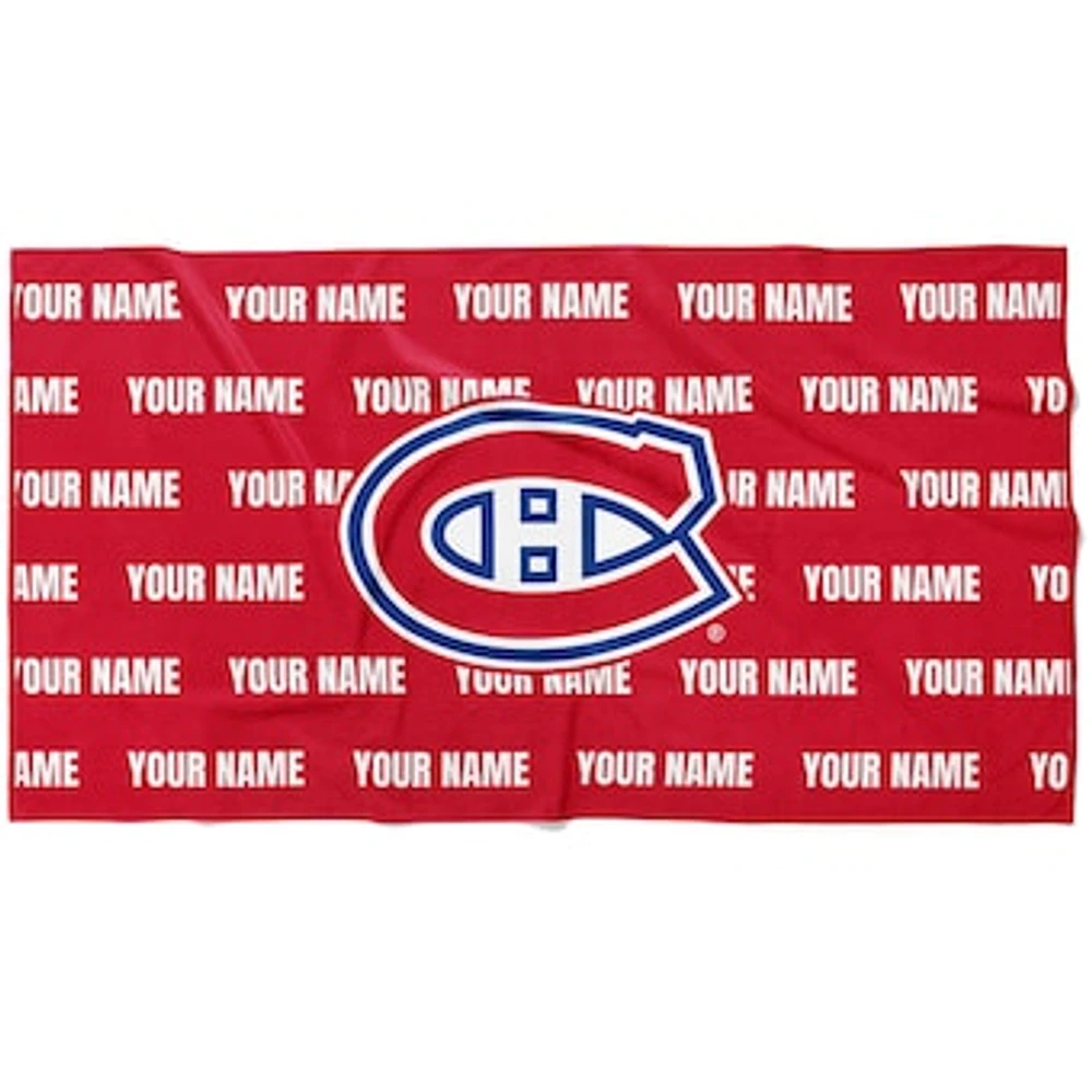 Chad & Jake Montreal Canadiens 30" x 60" Personalized Horizontal Towel